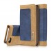 iPhone 6 6s Plus 5.5 - CaseMe Vintage Denim Material Stand Wallet Protective Phone Cover Case - Blue